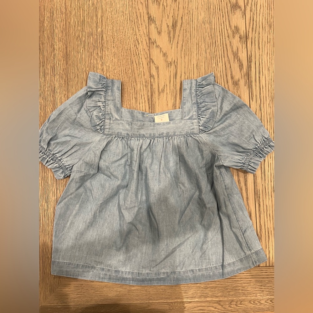 J. Crew Crewcuts Chambray Blouse, Size L